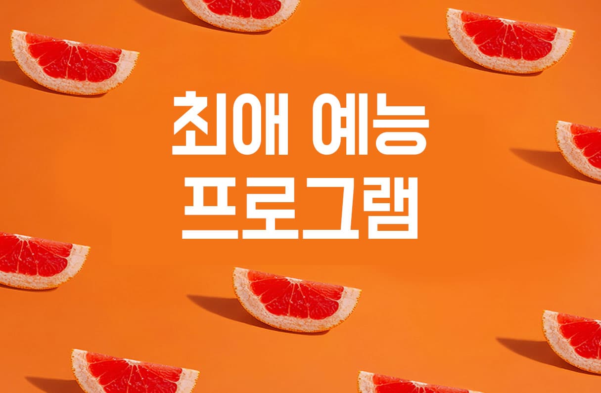 최애 예능 프로그램 투표 이미지