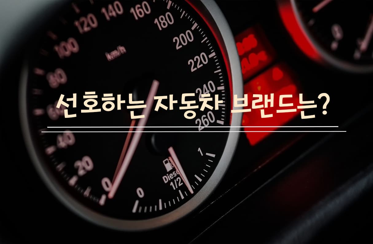 자동차 브랜드 투표 이미지