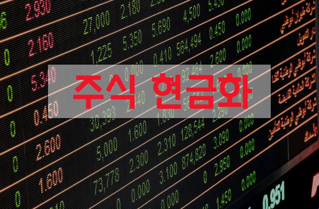주식 현금화 투표 이미지