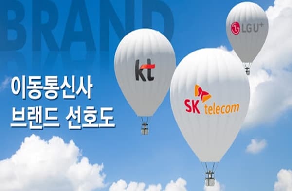 이동통신사 브랜드 투표 이미지
