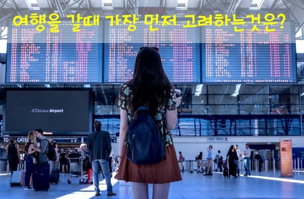 여행갈때 중요한것 투표 이미지