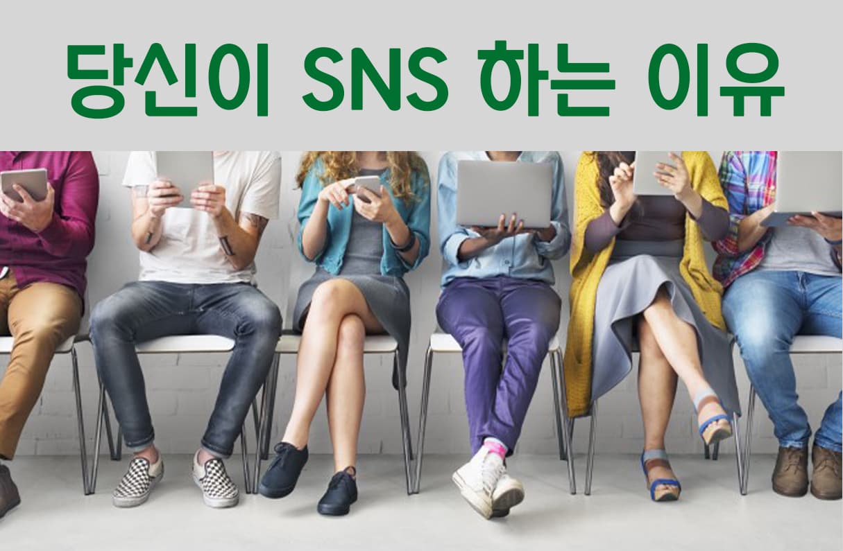당신이 sns를 하는 이유는? 투표 이미지