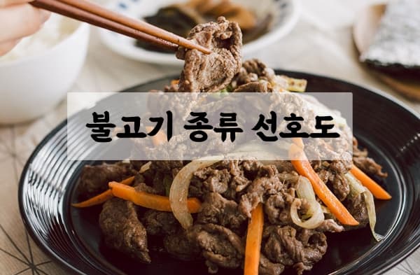 불고기 종류 끝판왕 투표 이미지